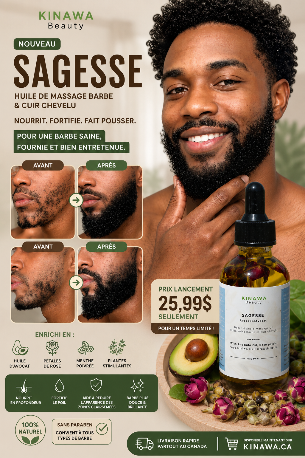 Sagesse - Beard Avocado Oil