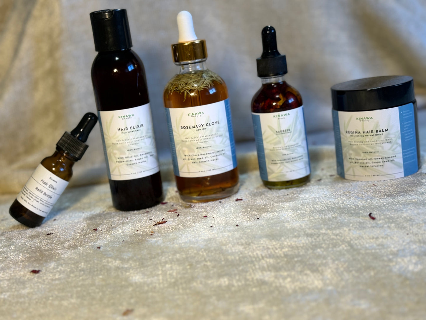 Winter Hair & Beard Care Complete Set - Sagesse, Rosemary Clove, Regina Balm & Hair Elixir