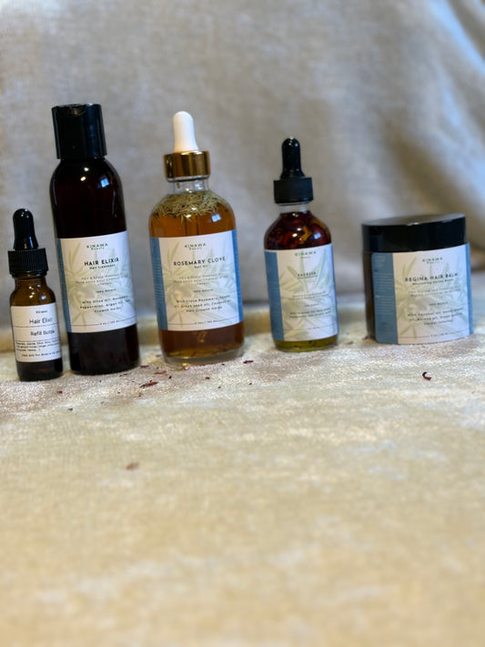 Winter Hair & Beard Care Complete Set - Sagesse, Rosemary Clove, Regina Balm & Hair Elixir