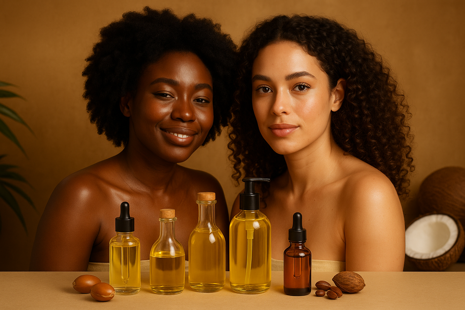 Banner image for pure oil for body and hair online shop, suitable for black and metis famillies